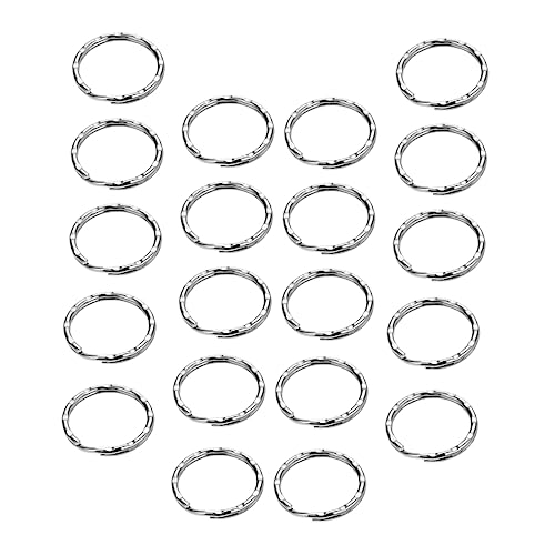 JEWEDECO Schlüsselring Split Ringe Für DIY Schlüsselanhänger Und Bastelprojekte Robuste Und Langlebige Schlüsselring Zubehörteile von JEWEDECO