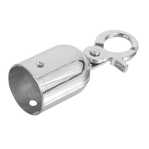 JEWEDECO Seilendanschlag queqe Wandhaken Takelwerk Spanner Bungee Seilstopper Seilbefestigung Seilendstopper, Kordelendkappen Karabinerhaken am Kordelende Seilhaken Rostfreier Stahl Silver von JEWEDECO