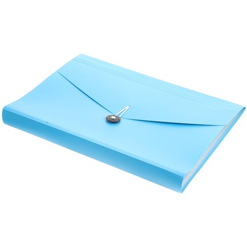 JEWEDECO Test Papier Clip Orgel Tasche Dokumentenorganisator Kabel Kühlschrank-organizer Spitze Dateiorganisator Büro Dateien Ordner-organizer Dateiteiler Geldorganisator Abteil Sky-blue Pp von JEWEDECO