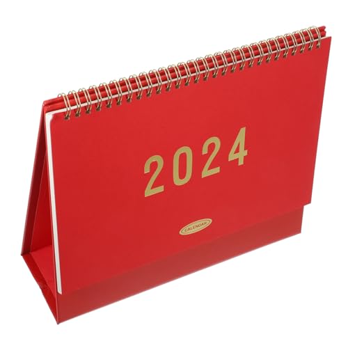 JEWEDECO Tischkalender 2024 Staffelei-tischkalender Tischkalender Planen Jahr Des Drachenkalenders Bürokalender Stehender Kalender 2024 Taschenkalender 2024 Tageskalender Deko Papier von JEWEDECO