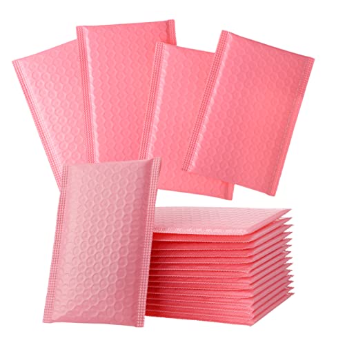 JEWEDECO Versandtaschen Warensendung Selbstklebende Luftpolstertaschen Pink 11x15+ Ideale Verpackung Für Sicheren Versand Kleine Verpackungsbeutel Noppenfolie Für Effektiven Schutz Versandtüten von JEWEDECO