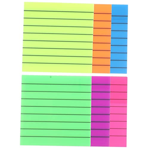 JEWEDECO Seitenmarkierungen Tabs Notizblock Kinder Wasserdichte Bunte Transparente Haftnotizen Multi Funktionale Memo Pads Für Schule Büro Und Zuhause Selbstklebende Seitenmarker Und to Do Listen von JEWEDECO