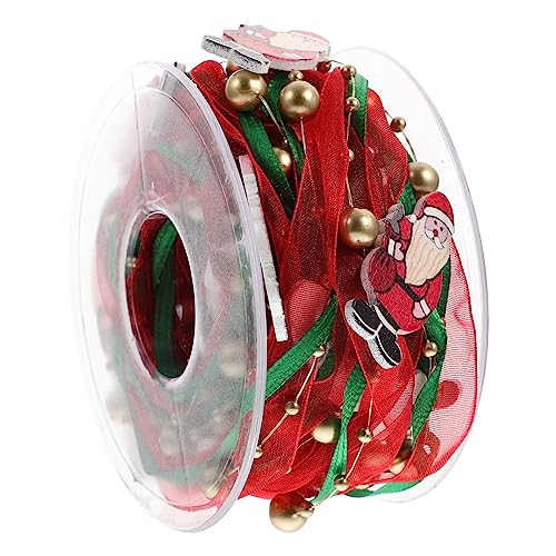 JEWEDECO Weihnachtsdekorationsband weihnachtsbaum dekorative bänder weihnachtsfestbänder Christbaumschmuck ribbons weihnachtsbaumdeko neuartiges für weihnachten Weihnachtsband Holz von JEWEDECO