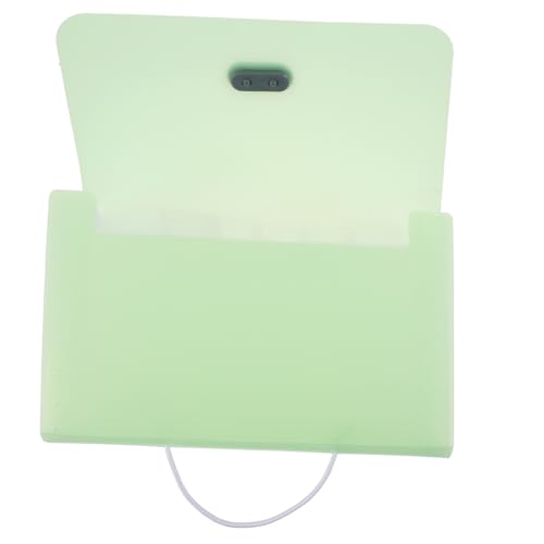 JEWEDECO coupon gutscheinheft bürobedarf banknoten Erweiterbarer Datei-Organizer Dateiordner-Organizer Halter für Dokumentenordner Papier-Organizer-Ordner Ordner erweitern pp Light Green von JEWEDECO