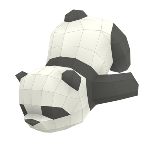 JEWEDECO handgeformte Dekoration tierische dekorative Figur Panda-Statuen und Skulpturen Tier-Origami-Papier 3D-Papiermodell spielzeug 3D geometrisches Origami Stereoskopisches Papiermodell von JEWEDECO