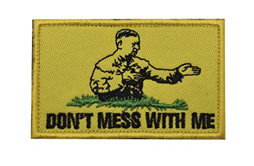 "Don't Mess with On Me" Tactical Moral Patches Military Emblem Badge Fastener Hook and Loop Patch (Don't Mess with On) von JFFCESTORE