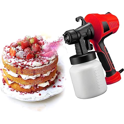 JHLP Elektrische Spritzpistole Dessert Schokolade - Kuchen Dekorieren Kit mit 3 Mustern Multifunktionale Backen Sandstrahlmaschine für Kuchen Schokolade Dekoration von JHLP