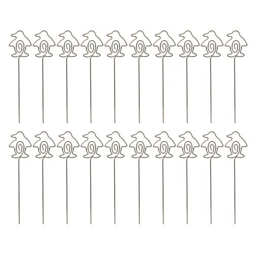 20 Stück Tischnummernhalter, 10 cm lang, schöner Tischkartenhalter aus Eisen, einfach zu verwendende multifunktionale Tischkartenhalter für Unterrichtsnotizen, kommentierte (Typ 1) von JHS-TECH