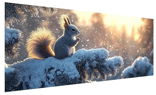 Diamond Painting XXL Schnee, Diamond Painting Bilder Erwachsene Tier, 5D DIY Full Drill Kristall Strass Mosaikherstellung Bastelset für Deko Wohnzimmer Wanddeko, Geschenke für Frauen 250x100cm H-69 Diamond Painting XXL Schnee, Diamond Painting Bilder Erwachsene Tier, 5D DIY Full Drill Kristall Strass Mosaikherstellung Bastelset für Deko Wohnzimmer Wanddeko, Geschenke für Frauen 250x100cm H-69 von JIAGUANG