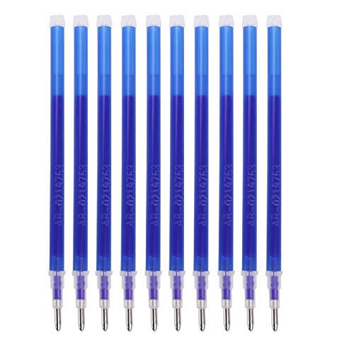 100 Stück Hitze Löschbar Stifte Minen für Stoff Durch Wärme abwischbare Markierung Stifte Minen für Schneider Nähen Quilten Schneiderei, Abwischbare Stifte Heat Erase Pens,Blau von JIAHG