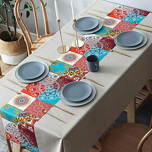 JIALIANG PVC Tischdecke Rechteckig für Küche Esstisch Kunststoff Wischtuchreinigung Tischdecke für Indoor Outdoor,120x160cm von JIALIANG