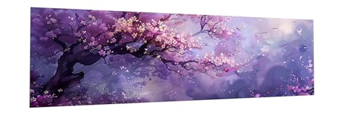 5D Diamond Painting Erwachsene Groß XXL 100x300cm Baum Diamant Painting Bilder Blume Diamond Painting Zubehör Full, DIY Crystal Mosaikherstellung, Wanddeko, Geschenke für Frauen, Weihnachten S-3 von JIANFREY