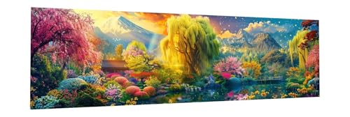 5D Diamond Painting Erwachsene Groß XXL 100x300cm Baum Diamant Painting Bilder Landschaft Diamond Painting Zubehör Full DIY Crystal Mosaikherstellung, Wanddeko, Geschenke für Frauen, Weihnachten B-3 von JIANFREY