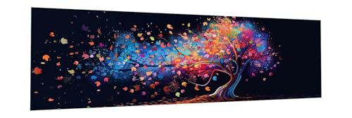 5D Diamond Painting Erwachsene Groß XXL 100x300cm Baum Diamant Painting Bilder Landschaft Diamond Painting Zubehör Full DIY Crystal Mosaikherstellung, Wanddeko, Geschenke für Frauen, Weihnachten E-3 von JIANFREY