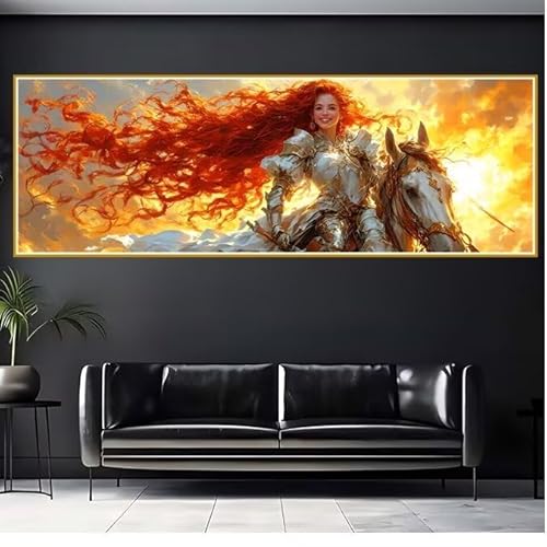 5D Diamond Painting Erwachsene Groß XXL 100x300cm Karikatur Diamant Painting Bilder Frau Diamond Painting Zubehör Full DIY Crystal Mosaikherstellung, Wanddeko, Geschenke für Frauen, Weihnachten N-8 von JIANFREY