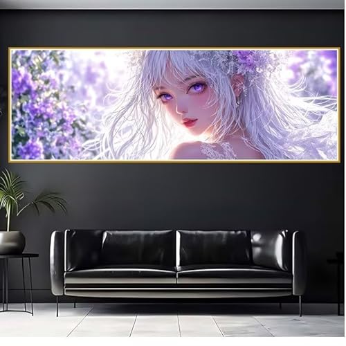 5D Diamond Painting Erwachsene Groß XXL 100x300cm Schönheit Diamant Painting Bilder Karikatur Diamond Painting Zubehör Full DIY Mosaikherstellung, Wanddeko, Geschenke für Frauen, Weihnachten A-0 von JIANFREY