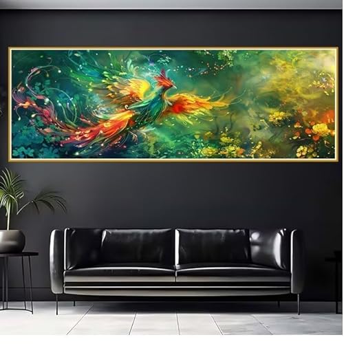 5D Diamond Painting Erwachsene Groß XXL 100x300cm Vogel Diamant Painting Bilder Tier Diamond Painting Zubehör Full, DIY Crystal Mosaikherstellung, Wanddeko, Geschenke für Frauen, Weihnachten S-3 von JIANFREY