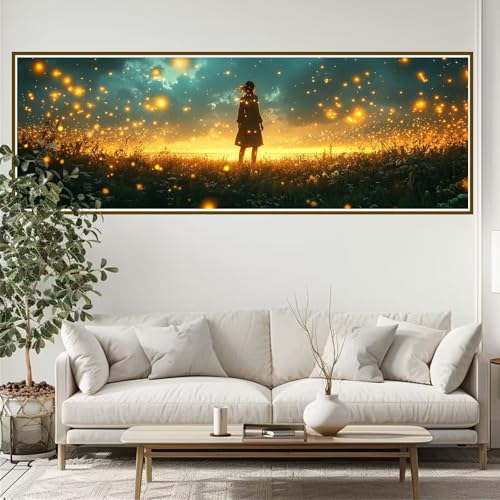 5D Diamond Painting Erwachsene Groß xxl 120 x 40 cm Sternenhimmel Diamant Painting Bilder Landschaft Diamond Painting Zubehör Full DIY Mosaikherstellung, Wanddeko, für Frauen, Männer, Ostern C-7 von JIANFREY