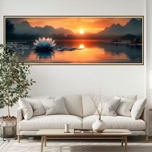 5D Diamond Painting Erwachsene Groß xxl 300 x 100 cm Blume Diamant Painting Bilder Mond Diamond Painting Zubehör Full DIY Crystal Mosaikherstellung, Wanddeko, Geschenke für Frauen, Männer, Ostern P-0 von JIANFREY