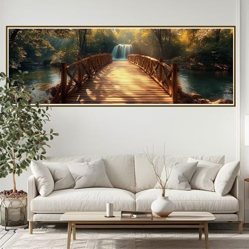 5D Diamond Painting Erwachsene Groß xxl 300 x 100 cm Fallen Diamant Painting Bilder Landschaft Diamond Painting Zubehör Full DIY Crystal Mosaikherstellung, Wanddeko, für Frauen, Männer, Ostern W-3 von JIANFREY