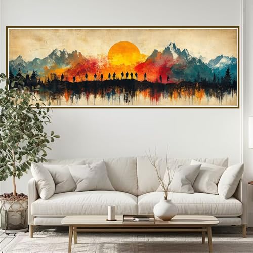 5D Diamond Painting Erwachsene Groß xxl 300 x 100 cm Landschaft Diamant Painting Bilder Gebirge Diamond Painting Zubehör Full DIY Crystal Mosaikherstellung, Wanddeko, für Frauen, Männer, Ostern B-8 von JIANFREY