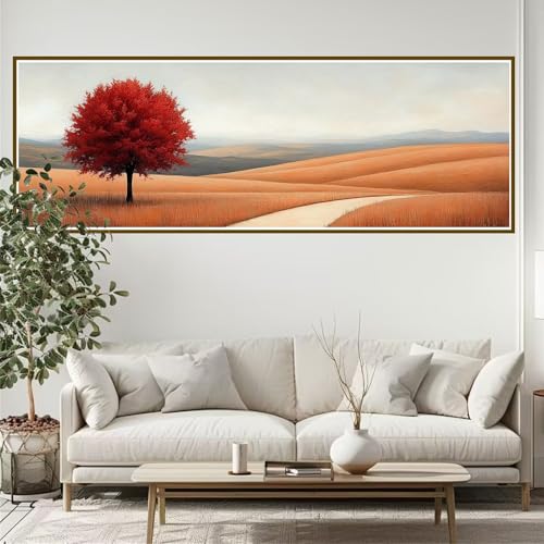 Diamond Painting Erwachsene Baum Diamant Painting Bilder Kinder Landschaft Diamond Painting Runden Diamant 270 x 90 cm DIY Daiments Malerei Groß Bastelset für Wohnzimmer und Schlafzimmer Wanddeko Y-6 von JIANFREY