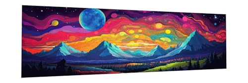 Diamond Painting Erwachsene Fantasie Diamant Painting Bilder Kinder Landschaft Diamond Painting Eckige Steine 90x270cm DIY Diamant Malerei Groß Bastelset für Wohnzimmer und Schlafzimmer Wanddeko Y-5 von JIANFREY