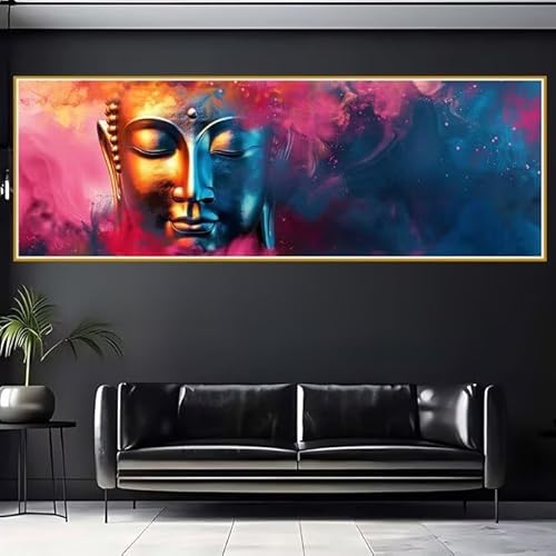 Diamond Painting Erwachsene Zen Diamant Painting Bilder Kinder Zen Diamond Painting Eckige Steine 90x270cm DIY Diamant Malerei Groß Bastelset für Wohnzimmer und Schlafzimmer Wanddeko Geschenk U-2 von JIANFREY