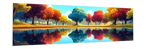 Diamond Painting Landschaft Diamond Painting Erwachsene Groß xxl 80x240cm Baum Diamant Painting Bilder Kinder, DIY 5D Diamant Kunst Malerei Stickerei Set Kreuzstich Basteln Wand Dekor Geschenke Y-8 von JIANFREY