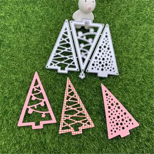 Stanzschablone, Kartenherstellung, 6,6 x 2,3 cm, Weihnachtsbaum-Ausschnitt, Metall-Stanzformen für Scrapbooking, Album, Papierkarten, Prägung von JIAPAILAIYUN