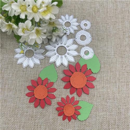 Stanzschablonen für Kartenherstellung, 9,8 x 13,9 cm, Blumenblatt, Spitze, Hintergrund, Metall-Stanzformen für Scrapbooking, dekorative Prägung, Handarbeitsvorlage von JIAPAILAIYUN