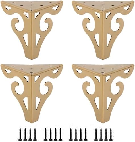 JIAt6e8ng MNB Möbelbeine, Sofabeine, Edelstahlbeine for Ersatz-Nachttische/Hocker, Gold mit Schrauben (3,9 Zoll/5,9 Zoll)(100mm) von JIAt6e8ng