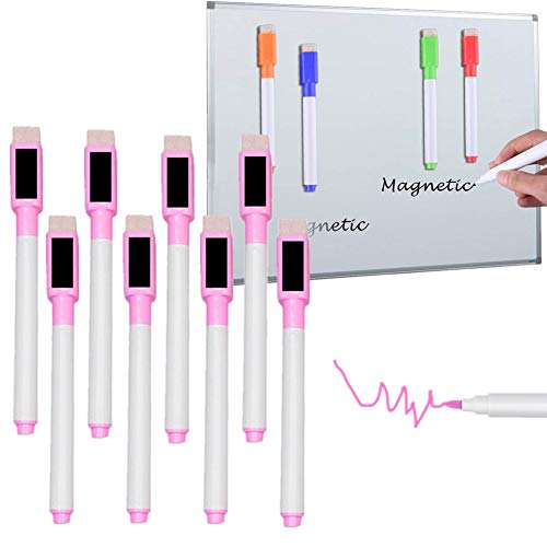 PPING Whiteboard Marker Whiteboard Stifte Board Marker Whiteboard Marker Stifte Kinder Trocken Wischen Marker Stifte Whiteboard Marker Stifte Magnetische pink,8pcs von JIBOEE