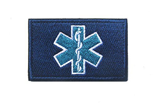 American Star of Life=Taktische Stickerei-Aufnäher, Rettungstuch-Armbänder, DIY kann auf Kleidung, Rucksäcken, Hüten und militärischen Geräten angebracht werden (V00332-8) von JIEHERAY