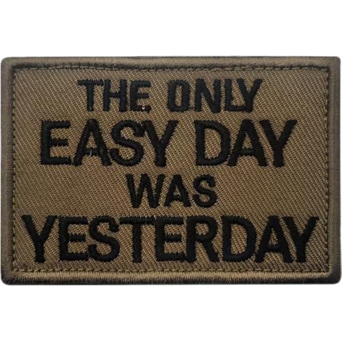 JIEHERAY (1 Stück) Phrase Besticktes Abzeichen, Tactical Moral Patch 7,5 x 5 cm, Taktisches Abzeichen Moral Badge Clip Hook Loop Abzeichen von JIEHERAY