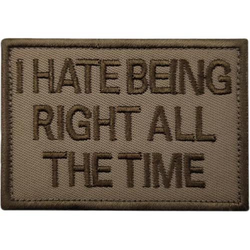 JIEHERAY (1 Stück) Phrase Besticktes Abzeichen, Taktische Moral Patch, 7,5 x 5 cm, Taktisches Abzeichen Moral Badge Clip Hook Loop Abzeichen von JIEHERAY