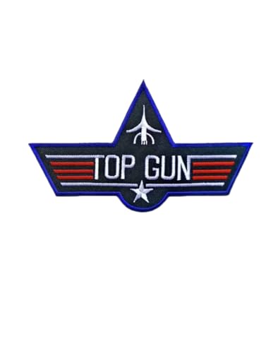 JIEHERAY (1 Stück) Top Gun Stickerei Patch Abzeichen Armband Pilot Patch Moral Patch US Militär Patch Jacke Taktischer Patch Rucksack Bindung - Klettverschluss von JIEHERAY