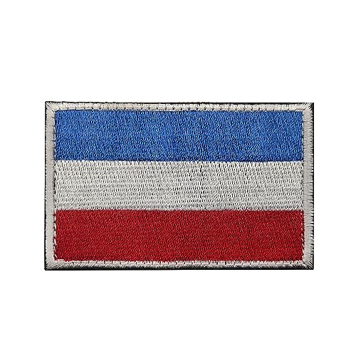 JIEHERAY Bestickter Flaggenaufnäher, bestickter Stoffaufnäher, taktisches Abzeichen, Armband, 8 x 5 cm, 1 Stück von JIEHERAY