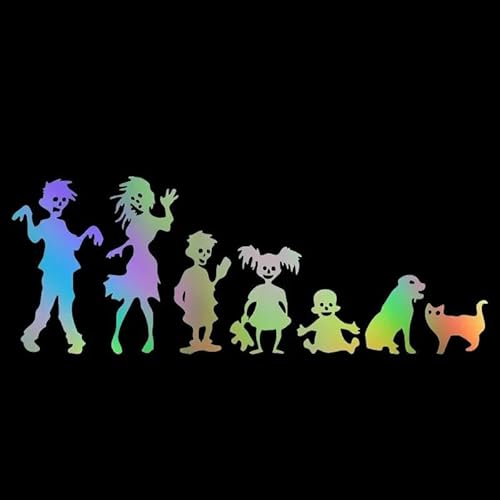 JIFENLI 18 Cm Horror Zombie Familie Personalisierte Außenteile Aufkleber Für Auto Aufkleber Zubehör Niedlich, Persönlichkeit, Abdeckung Kratzer JIFENLI 18 Cm Horror Zombie Familie Personalisierte Außenteile Aufkleber Für Auto Aufkleber Zubehör Niedlich, Persönlichkeit, Abdeckung Kratzer von JIFENLI