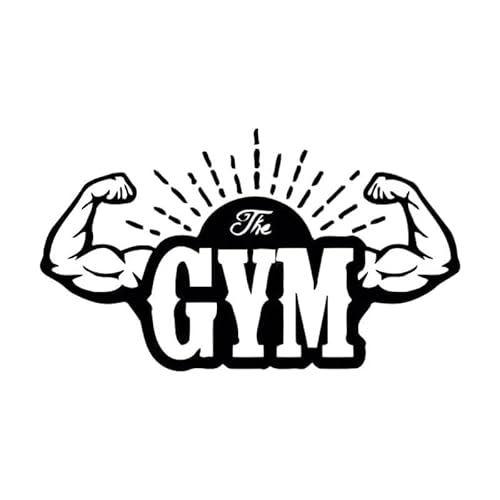 JIFENLI Autoaufkleber 16,7 M * 9,2 CM Art Gym Fitness Auto Zubehör Aufkleber Vinyl Schwarz/Silber JIFENLI Autoaufkleber 16,7 M * 9,2 CM Art Gym Fitness Auto Zubehör Aufkleber Vinyl Schwarz/Silber von JIFENLI