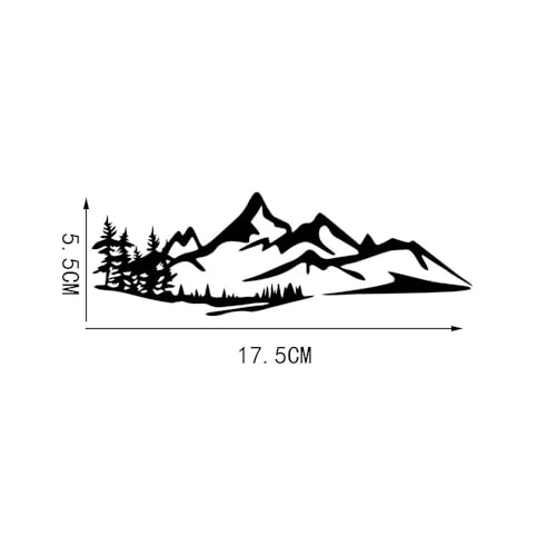 JIFENLI Autoaufkleber 17,5 * 5,5 cm Alpine und Wald Vinyl Aufkleber Camping Körper Windschutzscheibe Dekoration Auto Aufkleber von JIFENLI