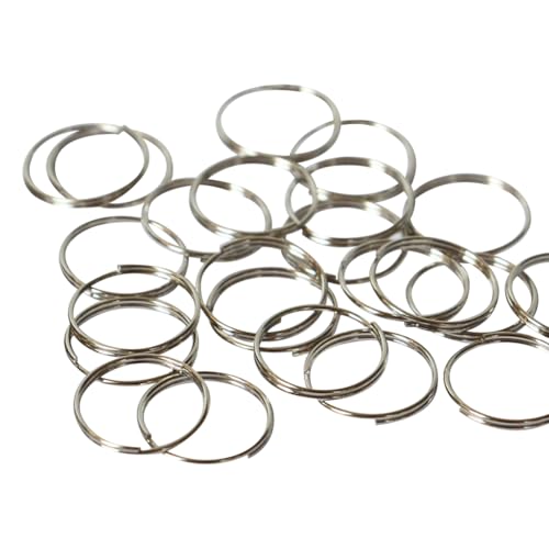 1000 Stück 11 mm Mini-Spaltringe Edelstahl Spaltring Clip Kronleuchter Verbindungsringe Kristall Lampe Ring Clip Kronleuchter Anhänger Verbinder Schmuckherstellung Spaltringe von JIHUOO