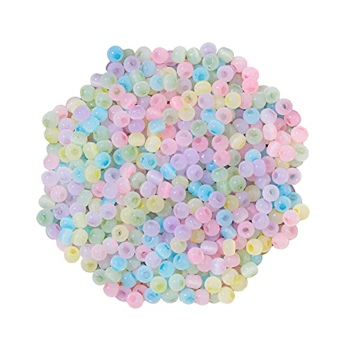 900 Stück 4 mm Glas-Rocailles, bunte Pony-Perlen, Großpackung, Mini-Abstandshalter, kleine Bastelperlen für Armbänder, Ohrringe, Schmuckherstellung, Macarons 900 Stück 4 mm Glas-Rocailles, bunte Pony-Perlen, Großpackung, Mini-Abstandshalter, kleine Bastelperlen für Armbänder, Ohrringe, Schmuckherstellung, Macarons von JIHUOO