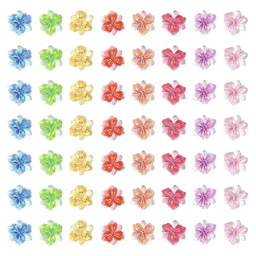 JIHUOO 120 Stück 1 cm 3D durchscheinende Blumen-Nagelkunst-Anhänger, florale Fingernagel-Anhänger, bunte Harz, flache Rückseite, Blumen, Handyhülle, Dekoration, Charm-Verzierungen, flache Rückseite JIHUOO 120 Stück 1 cm 3D durchscheinende Blumen-Nagelkunst-Anhänger, florale Fingernagel-Anhänger, bunte Harz, flache Rückseite, Blumen, Handyhülle, Dekoration, Charm-Verzierungen, flache Rückseite von JIHUOO
