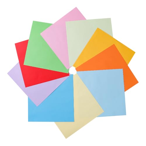 Origami-Papier, doppelseitiges Origami-Papier, 20 Farben, 15,2 x 15,2 cm, doppelseitig, buntes Kunstpapier für Kinder, 100 Blatt von JIHUOO