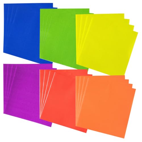 Regenbogen-Papierservietten, bunt, Party-Servietten, quadratisch, mehrfarbig, für Getränke, Bar, Geburtstagsparty, 120 Stück von JIHUOO