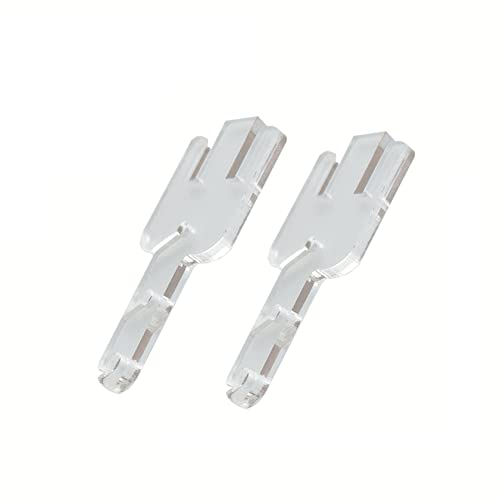 JILINWEI 2 x Addi Strickmaschinen-Spanner-Zubehör, abnehmbare Garnspanner-Adapter mit reißbarem Kraftpapier, Spannstangen für Addi King und Addi Express-Strickmaschinen, transparent von JILINWEI