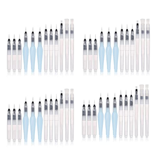 JILLIAN Aquarell-Pinsel-Set, 48 Stifte, Pinsel mit Pinseln, Aqua-Farben, nachfüllbare Stifte von JILLIAN