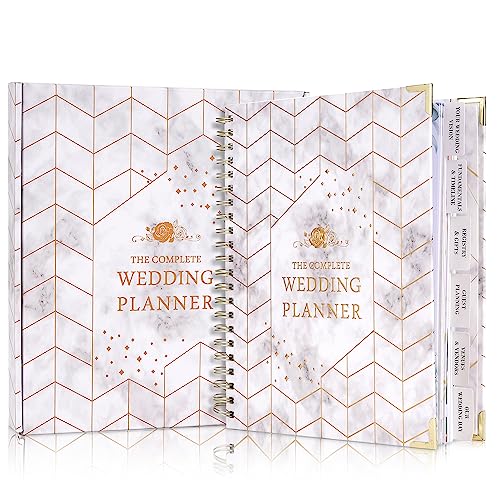 Wedding Planner Buch, Englische Version Hochzeitsplaner Buch 188 Seiten ,Enthält eine Checkliste, Einen Zeitplan,Tolles Geschenk zur Verlobung von JIMBON