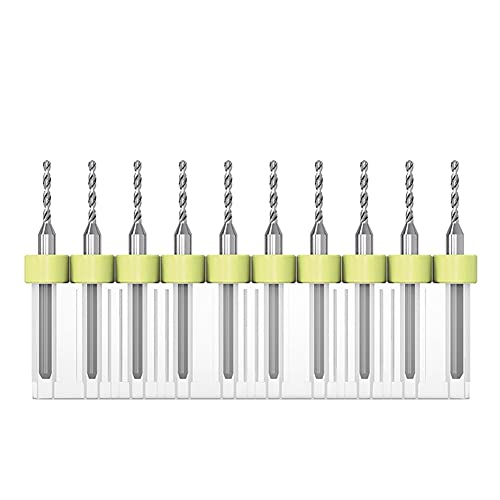 JINFEUGE Wolframkarbid-Spiralbohrer, Größen Für Leiterplatten, Schmuck, Cnc, Weichmetalle, 10 Stück, Durchmesser 1,1–2 Mm/Diameter 1.4Mm von JINFEUGE